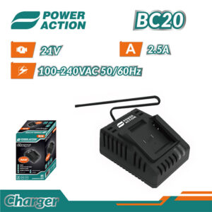 აკუმულატორის დამტენი Power Action BC20